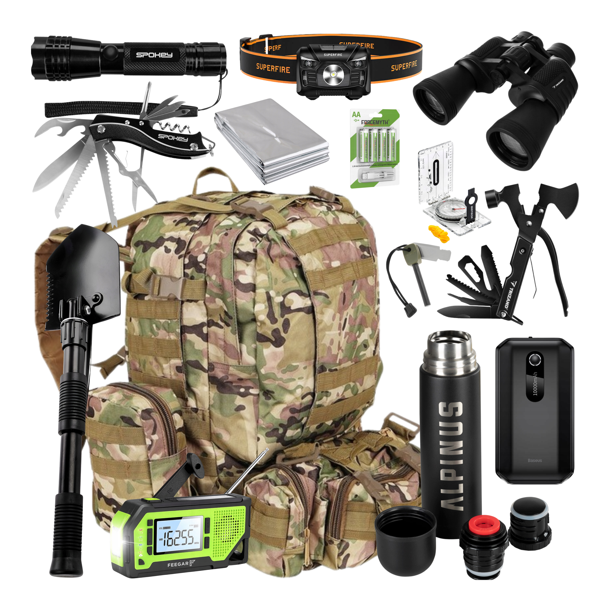 Zestaw Survivalowy – Twój niezawodny plecak przetrwania na każdą wyprawę ☘️